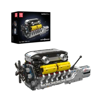 Mould King 10202 Motorisierter Lambo V12 Motor & Getriebe Bausatz | 1,260 Teile