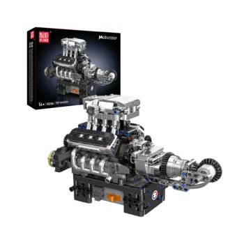 Mould King 10206 Turbolader-V8-Motor-Bausatz | 737 Teile