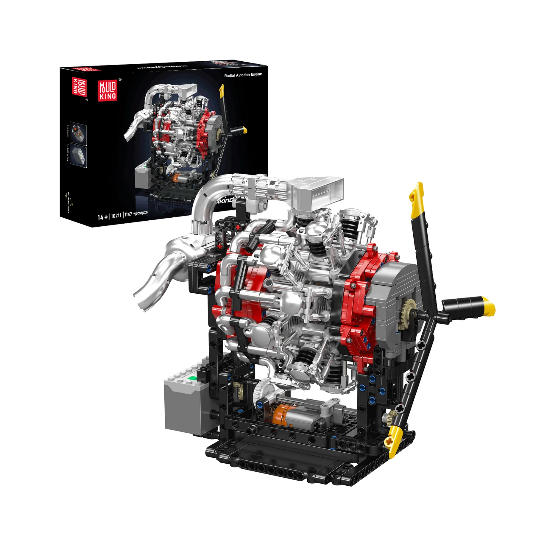 Mould King 10211 Radial-Flugmotor-Bausatz | 1,147 Teile