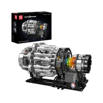 Mould King 10216 Turbojet-Triebwerk Mechanischer Modellbausatz | 1,214 Teile