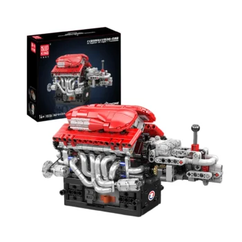 Mould King 10226 V12 Supercar-Motor mit Getriebe Bausatz | 863 Teile
