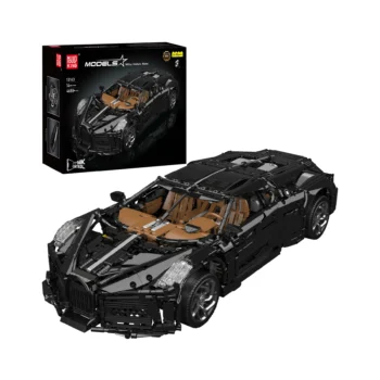 Mould King 13163 Voiture Noire Ferngesteuertes Hyper-Car-Bauset | 4,800 Teile