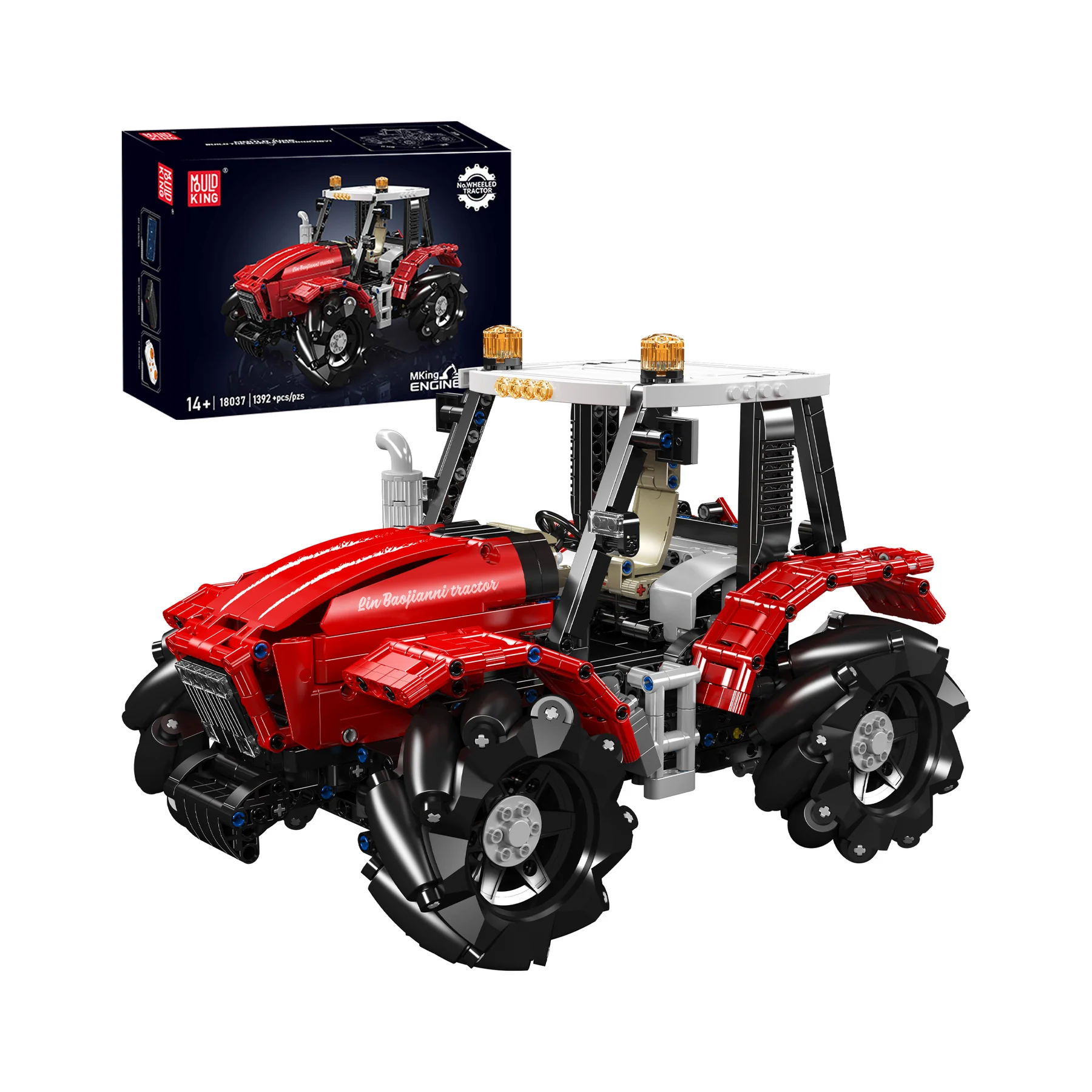 Mould King 18037 Mecanum Drive Ferngesteuerter Traktor Bausatz | 1,392 Teile