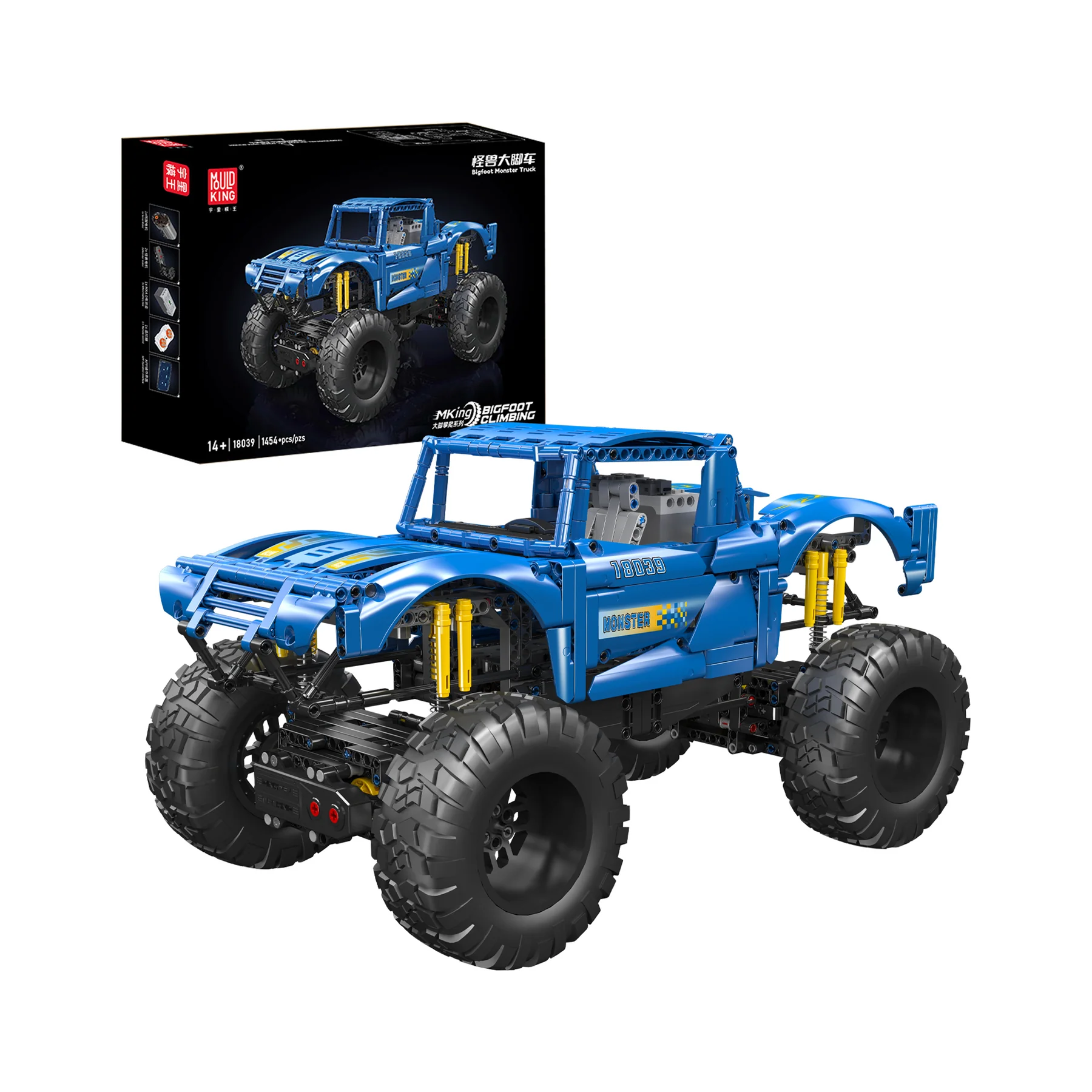 Mould King 18039 Ferngesteuerter Monster-Geländewagen Bausatz | 1,454 Teile