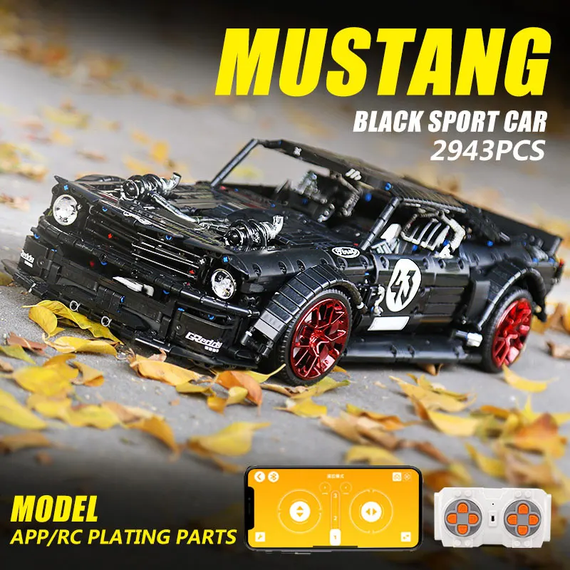 Mould King 13108S Mustang 1.400 PS Ferngesteuerter Sportwagen-Modellbausatz | 3,201 – Bild 3