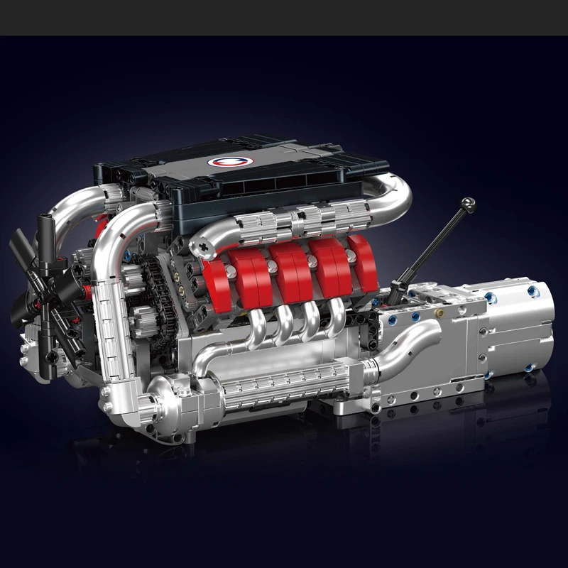 Mould King 10203 M Power V8 Motor & Getriebe Bausatz | 1,169 Teile – Bild 2