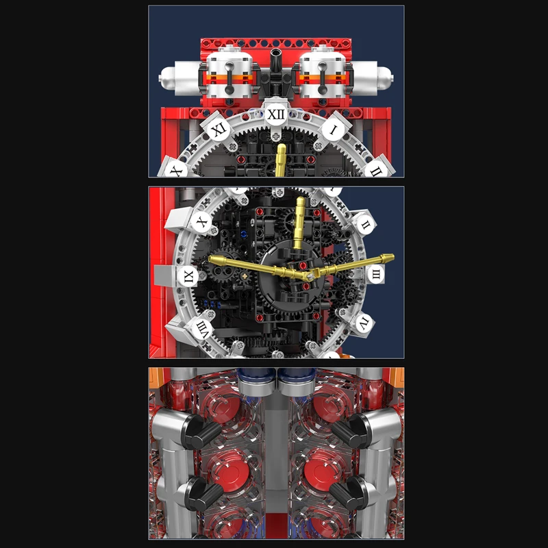 Mould King 10187 Cyberpunk Mechanische Uhr Bausatz | 1,601 Teile – Bild 4