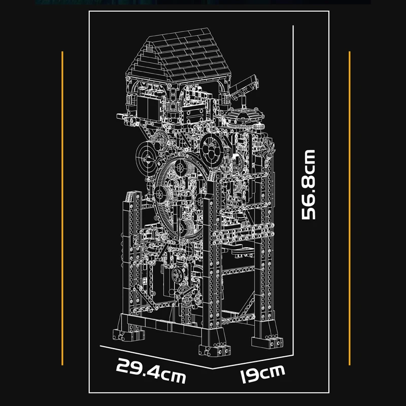 Mould King 10159 Cyberpunk Mechanische Uhr Bausatz | 3,181 Teile – Bild 5