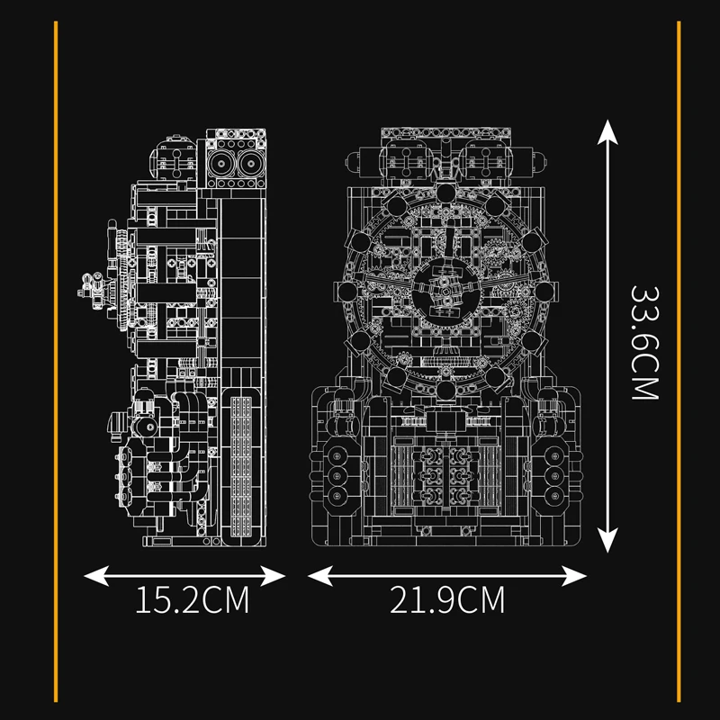 Mould King 10187 Cyberpunk Mechanische Uhr Bausatz | 1,601 Teile – Bild 5