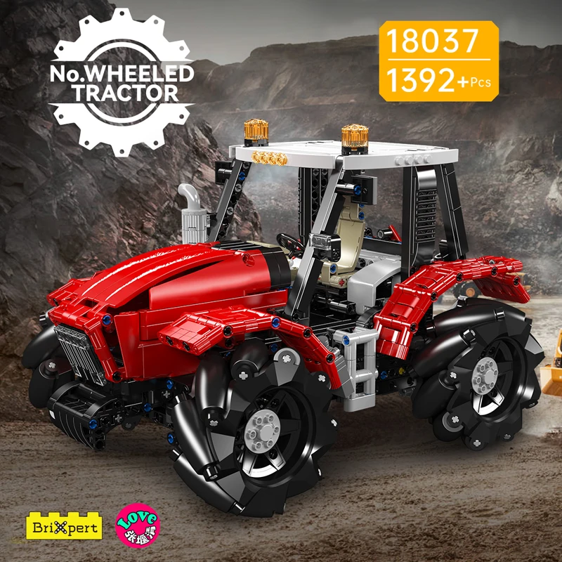 Mould King 18037 Mecanum Drive Ferngesteuerter Traktor Bausatz | 1,392 Teile – Bild 3