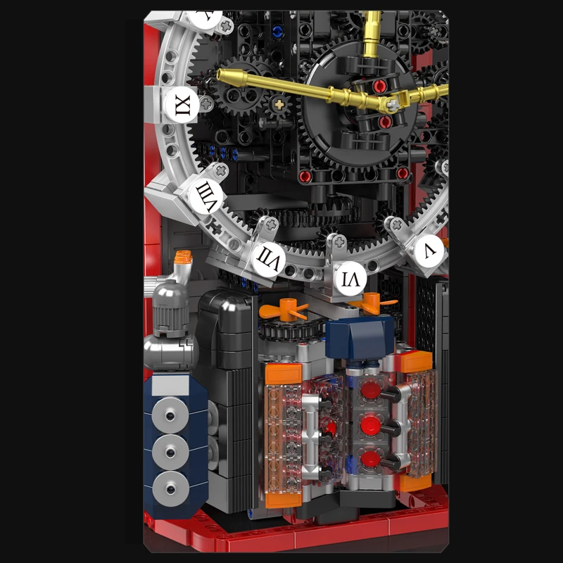 Mould King 10187 Cyberpunk Mechanische Uhr Bausatz | 1,601 Teile – Bild 2