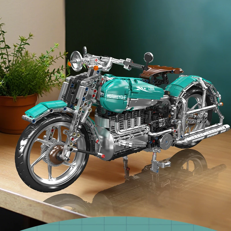 Mould King 23004 American Cruiser Motorrad-Bausatz | 1,971 Teile – Bild 3