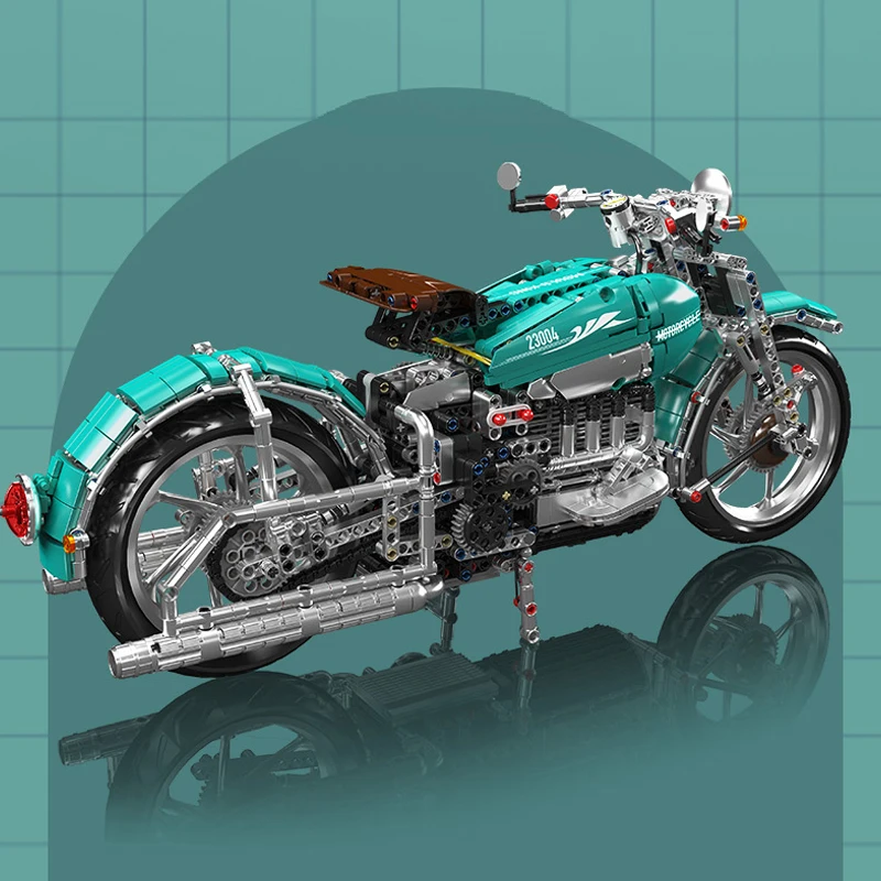 Mould King 23004 American Cruiser Motorrad-Bausatz | 1,971 Teile – Bild 2