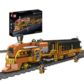 Mould King 12046 Steampunk-Dampflokomotiven-Bausatz | 1,954 Teile